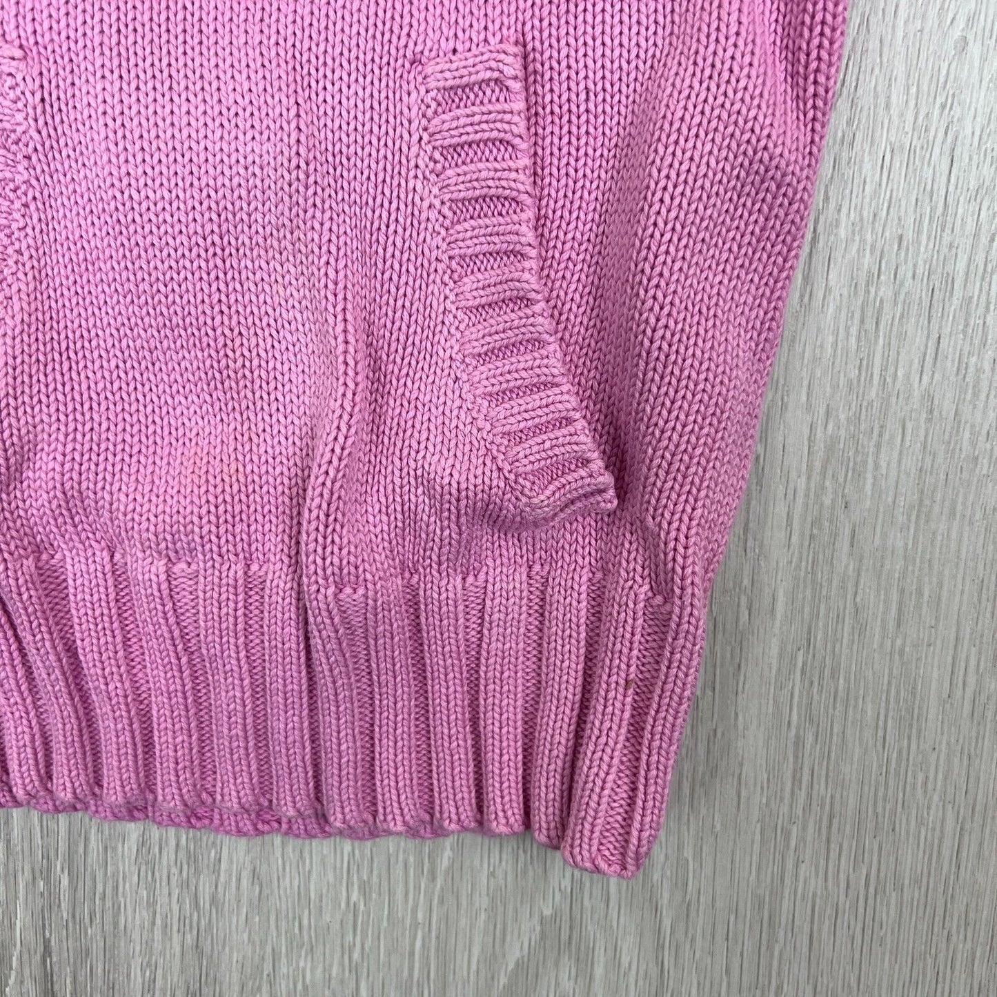 Esprit Girls Pink Knitted Jumper Sweatshirt Size 3 Years