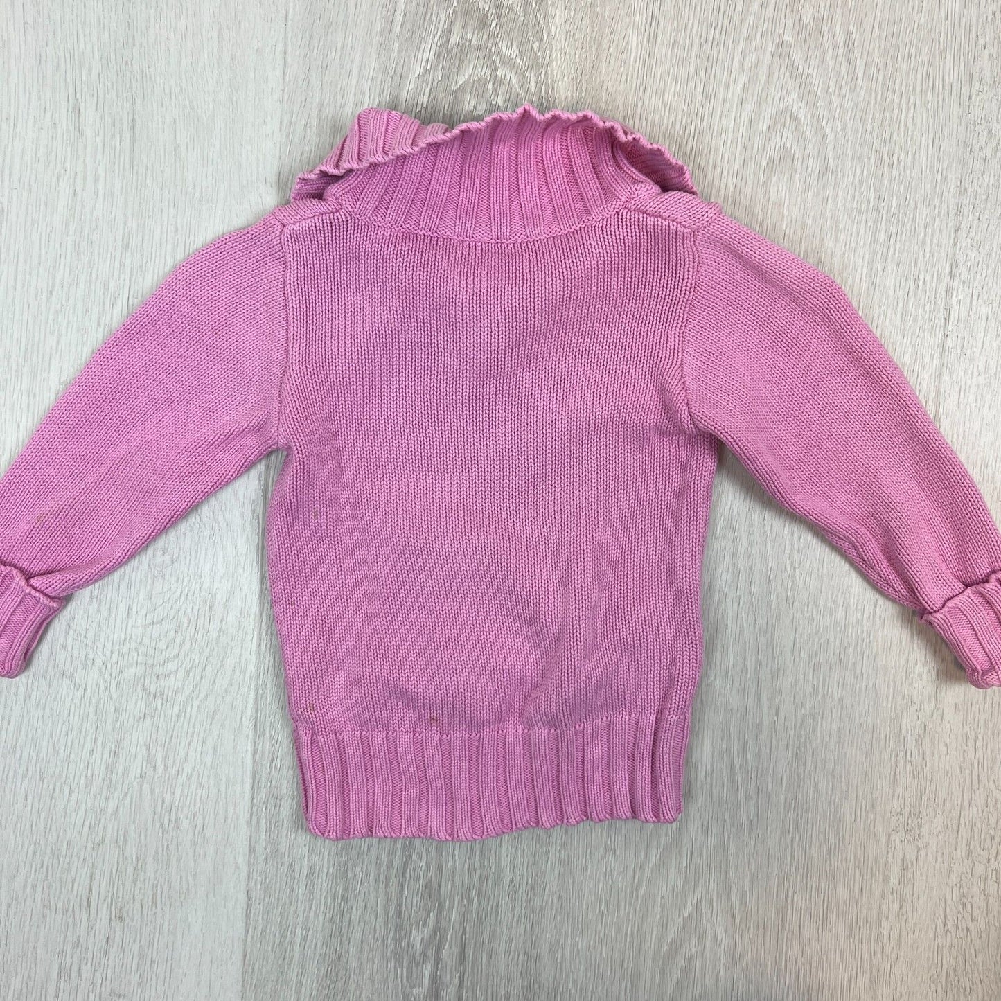 Esprit Girls Pink Knitted Jumper Sweatshirt Size 3 Years