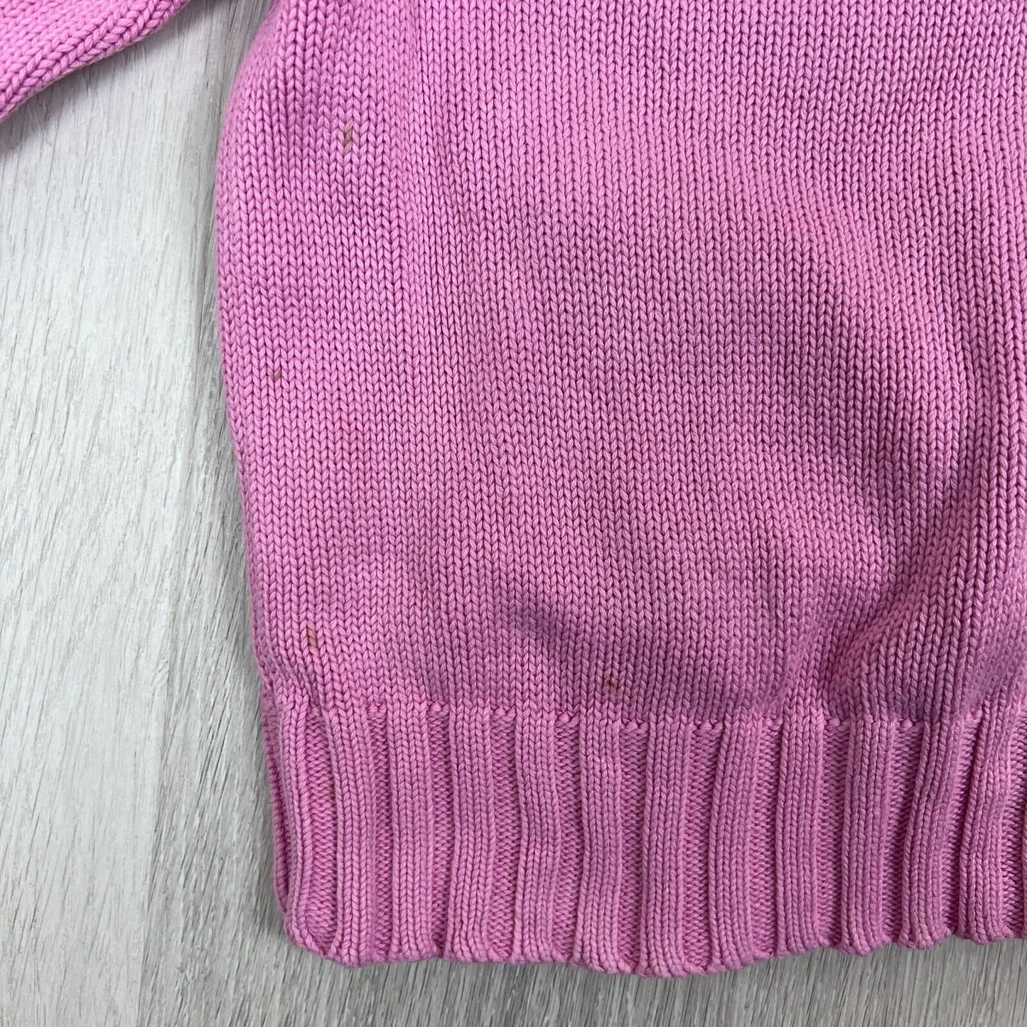 Esprit Girls Pink Knitted Jumper Sweatshirt Size 3 Years