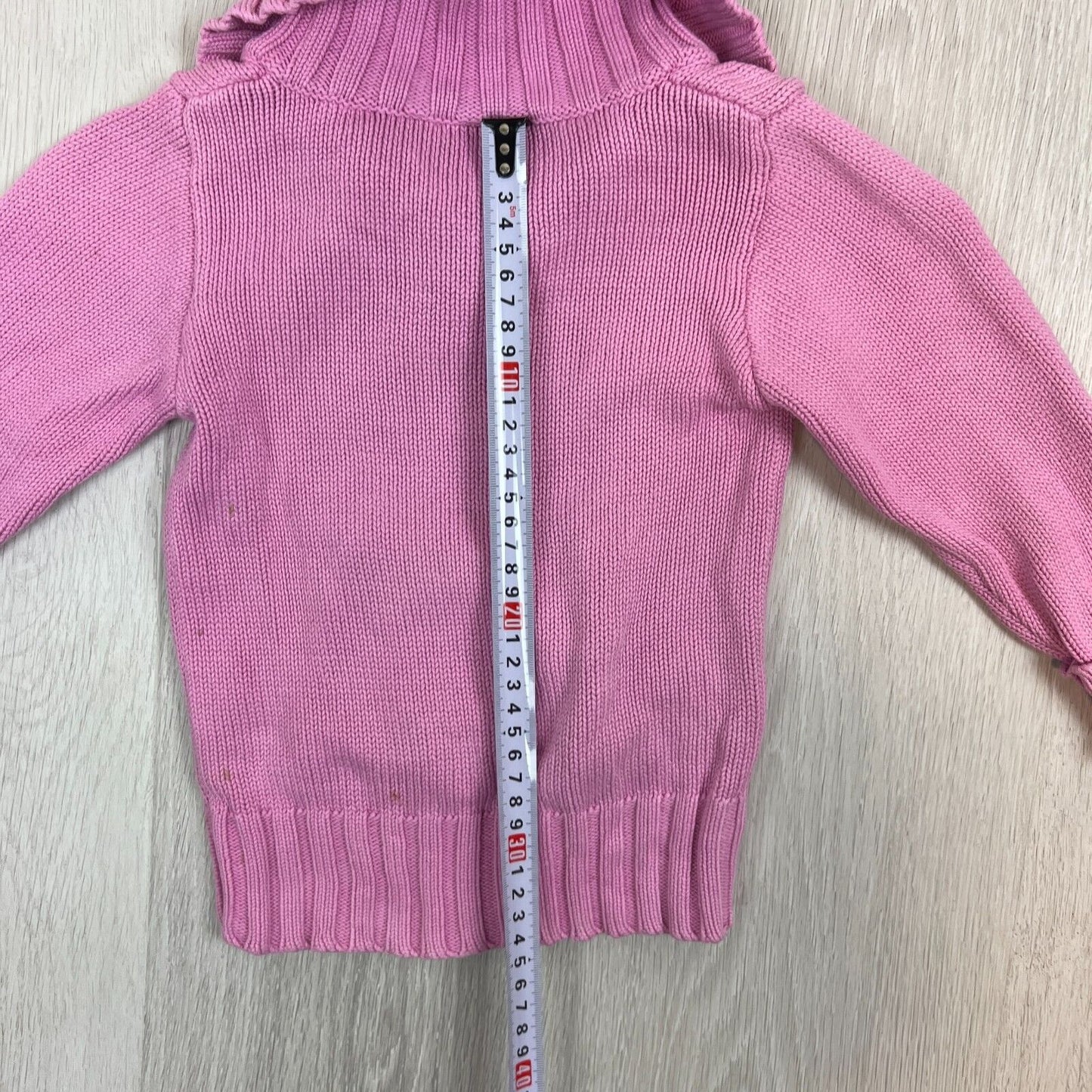 Esprit Girls Pink Knitted Jumper Sweatshirt Size 3 Years