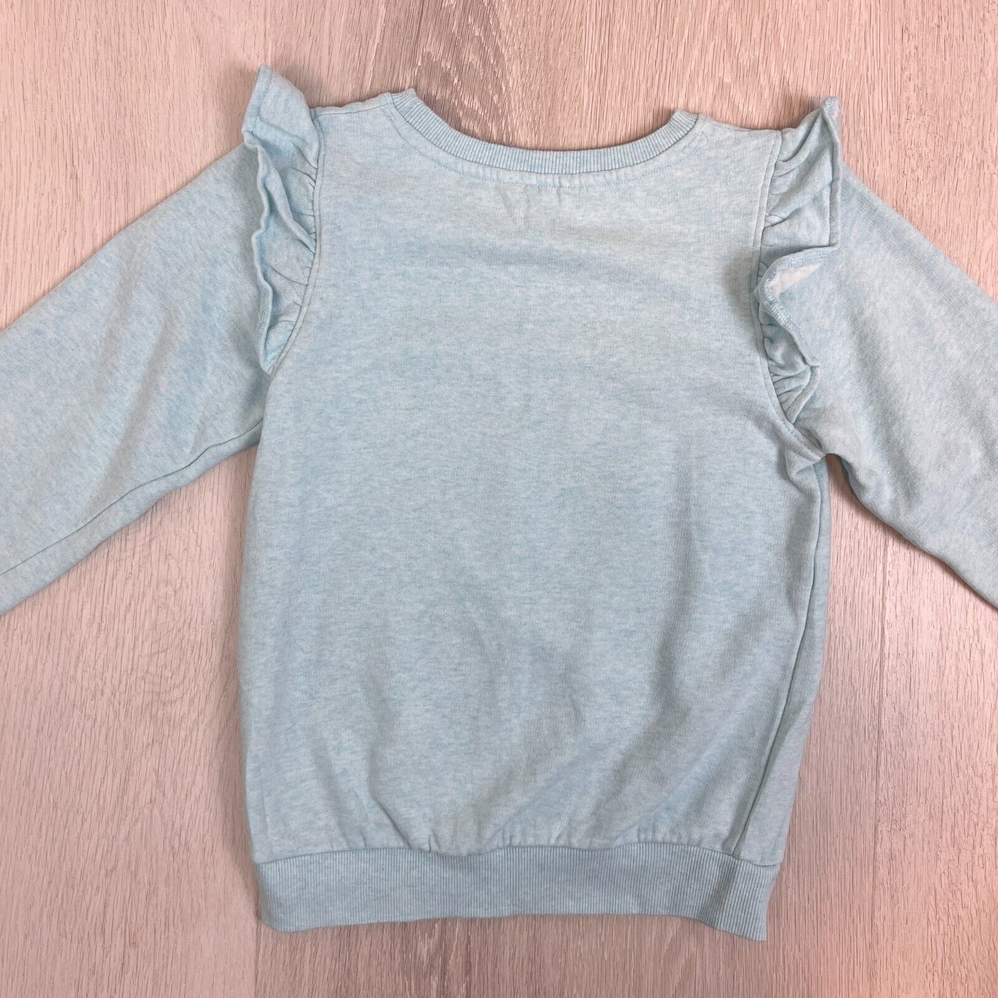 Milkshake Girls Bunny Rabbit Pullover Light Blue Sweatshirt Jumper Size 8 Years