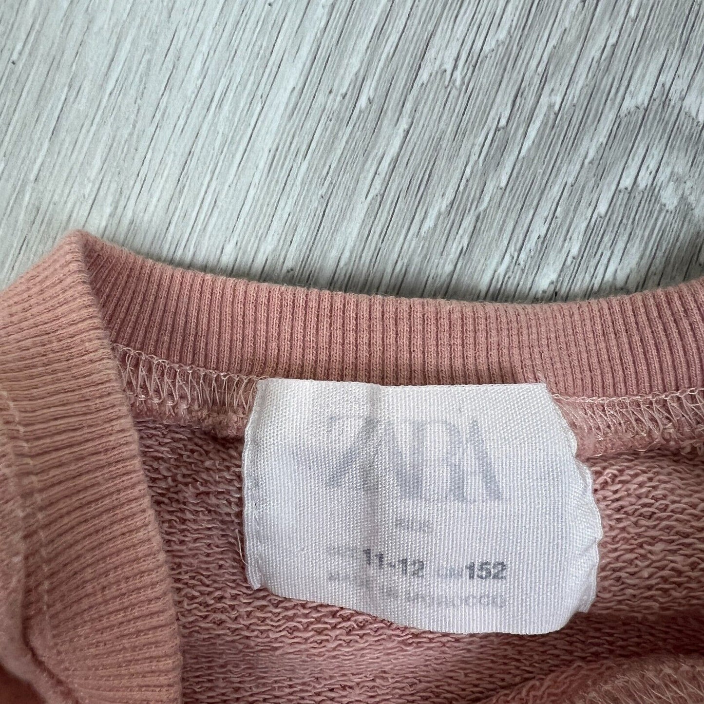 Zara Girls Pullover Pink Jumper Sweatshirt Size 11-12 Years