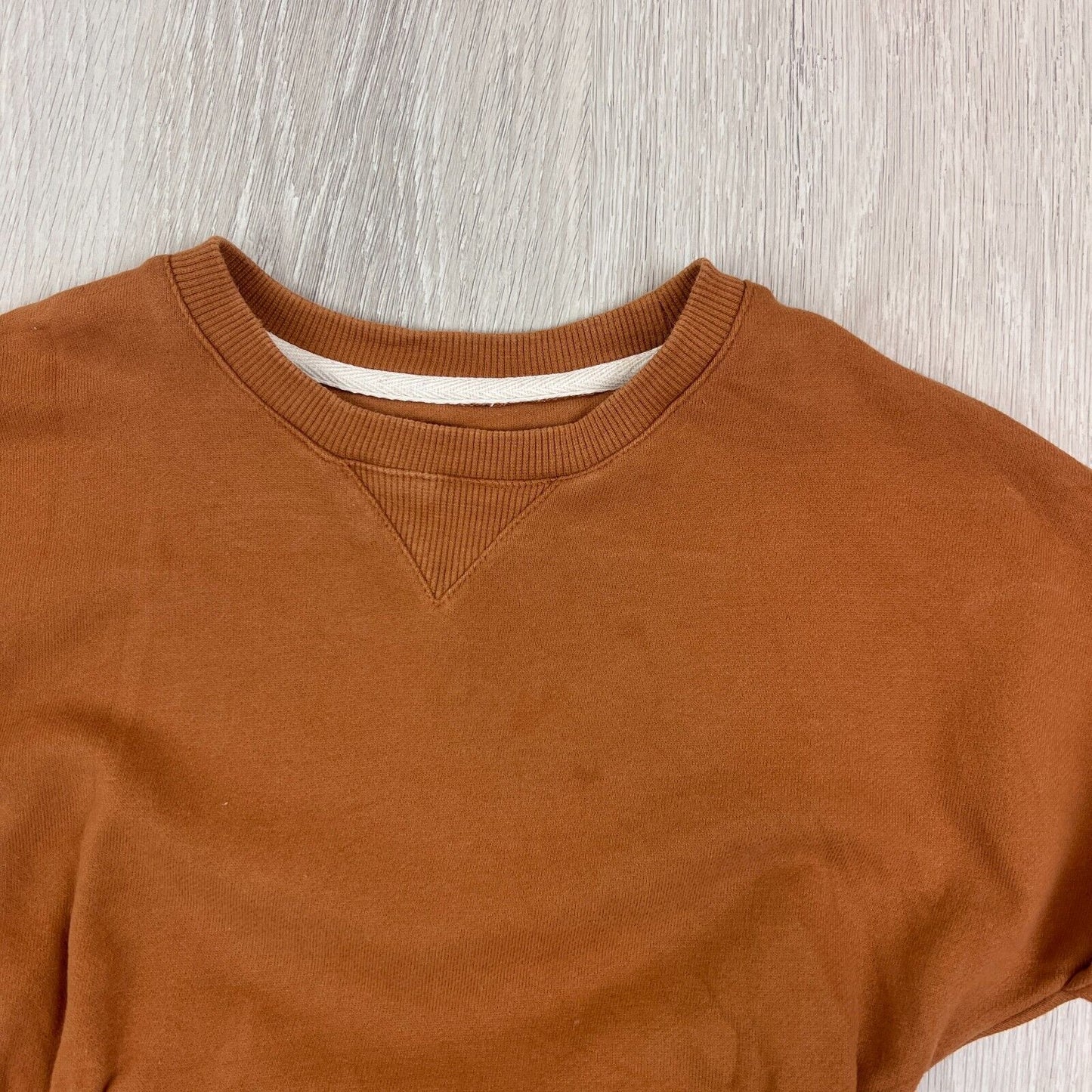 Aere Mini Girls Brown Sweatshirt Material Dress Size 3 Years