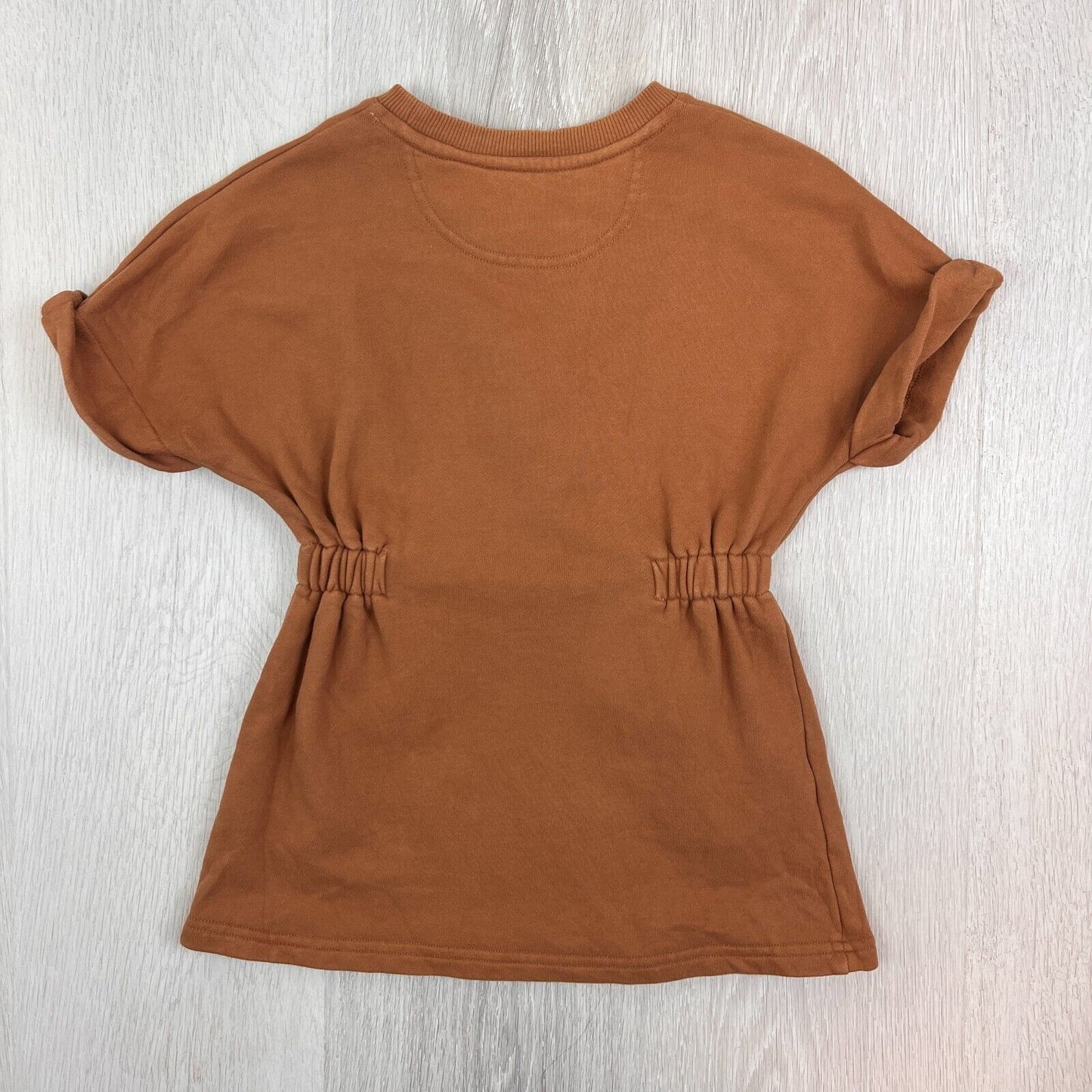 Aere Mini Girls Brown Sweatshirt Material Dress Size 3 Years