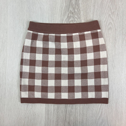 Seed Teen Girls Knitted Check Skirt Size 12 Years