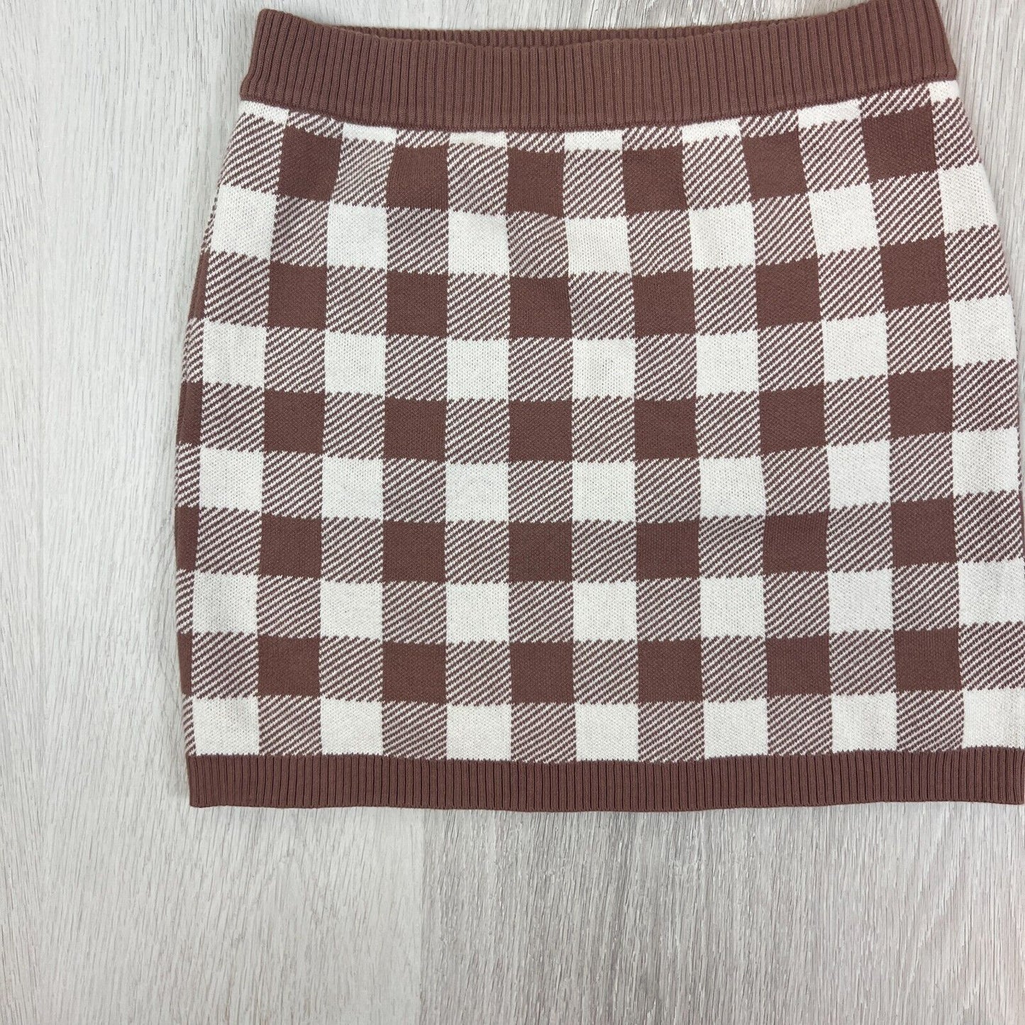 Seed Teen Girls Knitted Check Skirt Size 12 Years