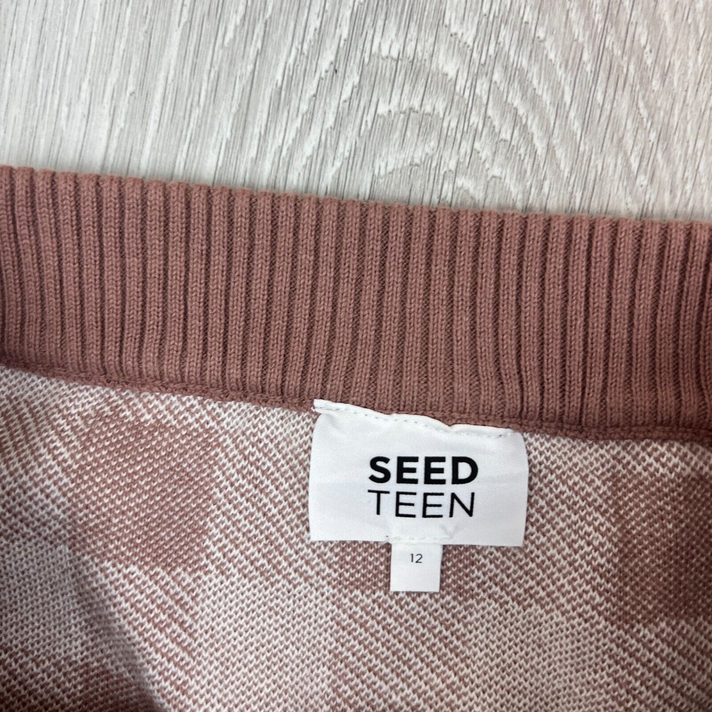 Seed Teen Girls Knitted Check Skirt Size 12 Years