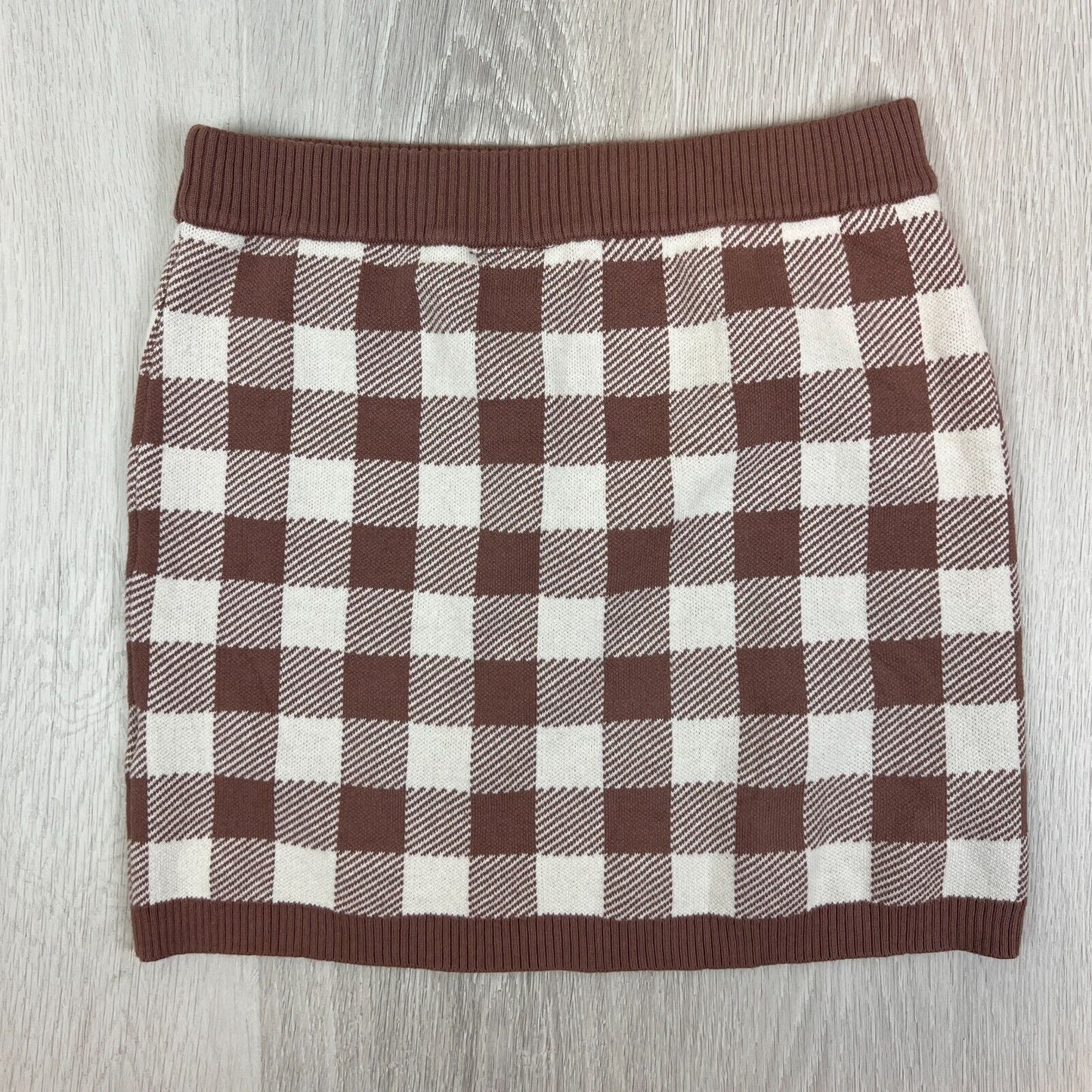 Seed Teen Girls Knitted Check Skirt Size 12 Years