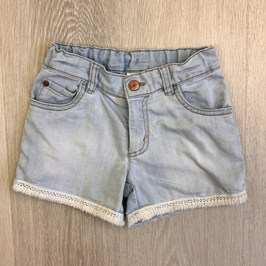 Carter's Girls Denim Shorts With Adjustable Waist Size 7 Years