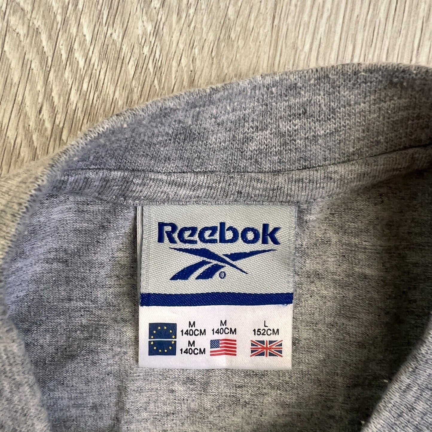 Reebok Boys Grey T-Shirt Size Medium 11-12 Years Approx