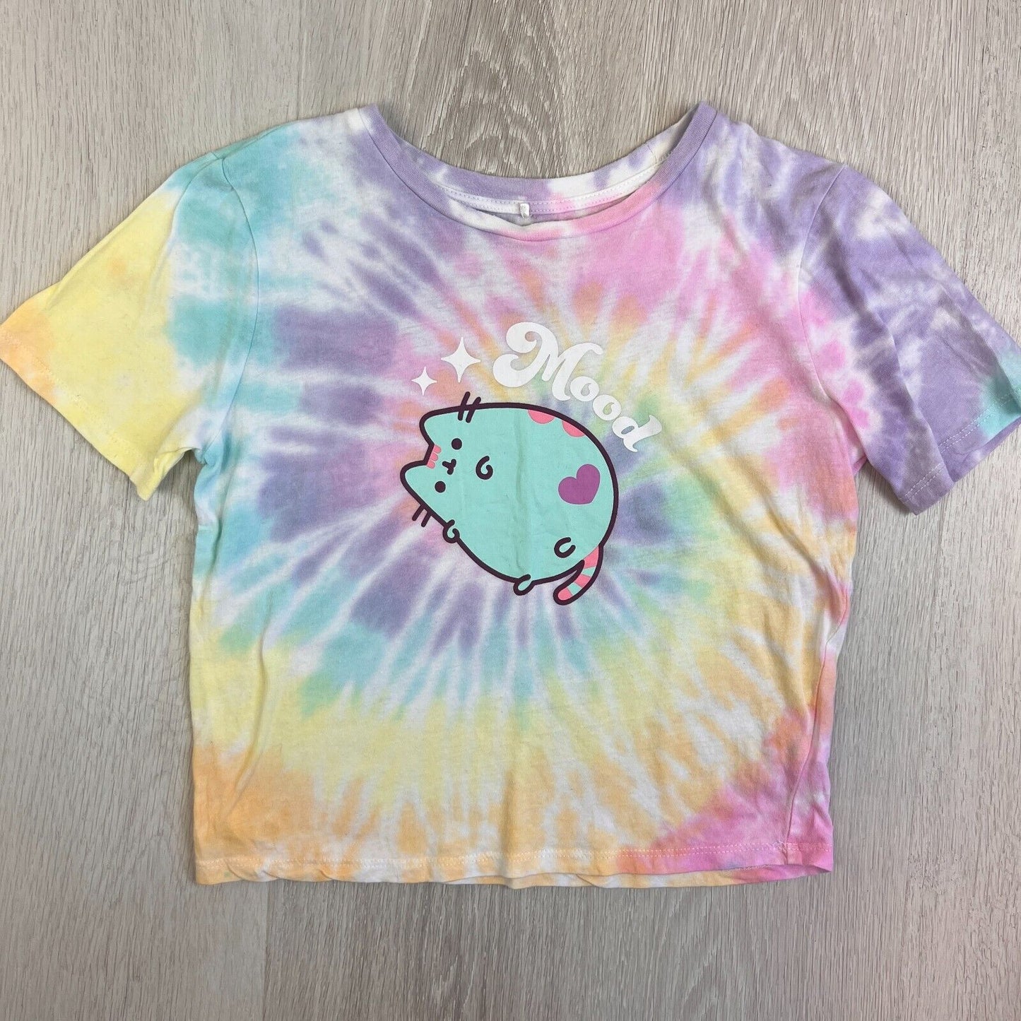 Pusheen The Cat Womens Girls Tye Die T-Shirt Size 3XS