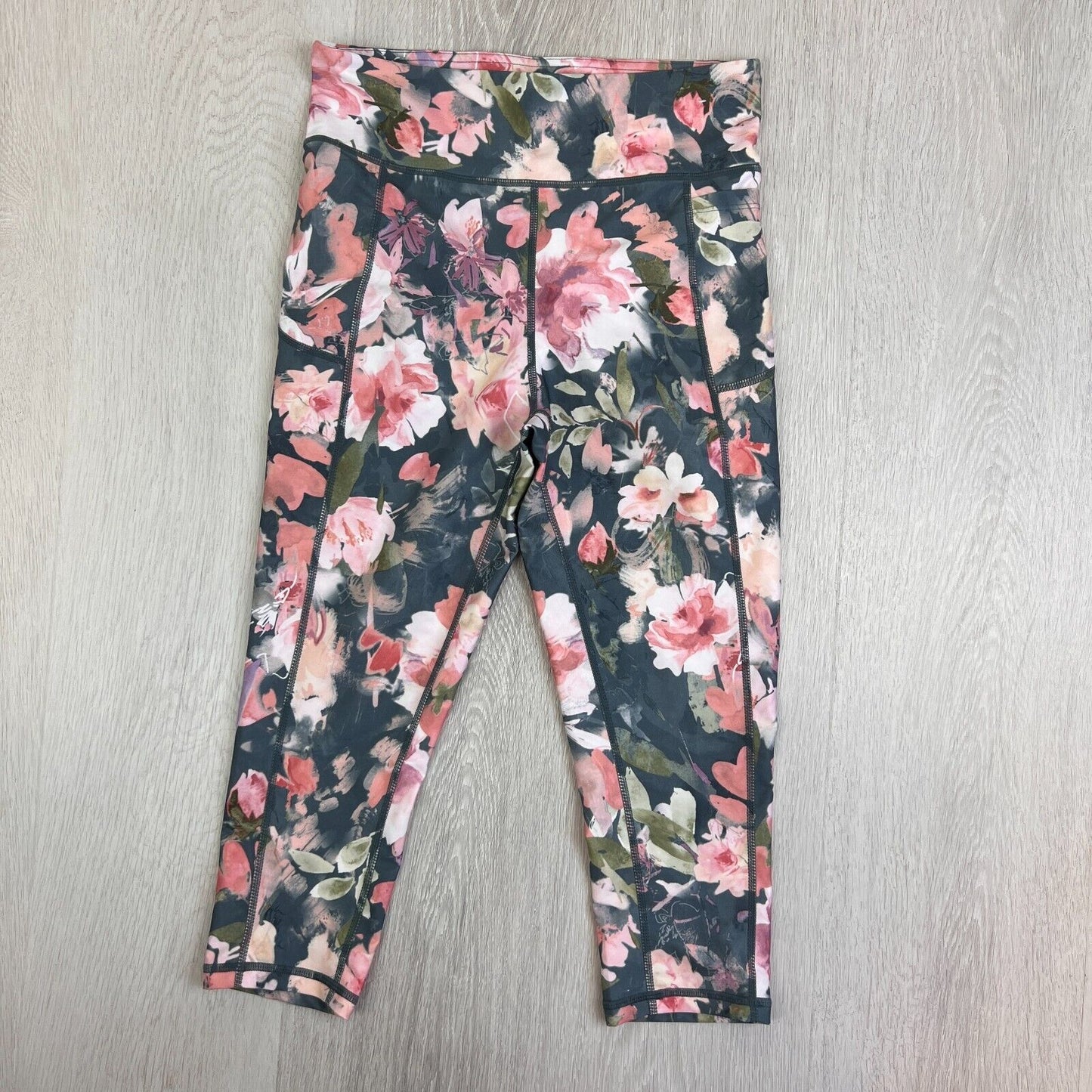 Everlast Womens Floral Cropped Leggings Size 12