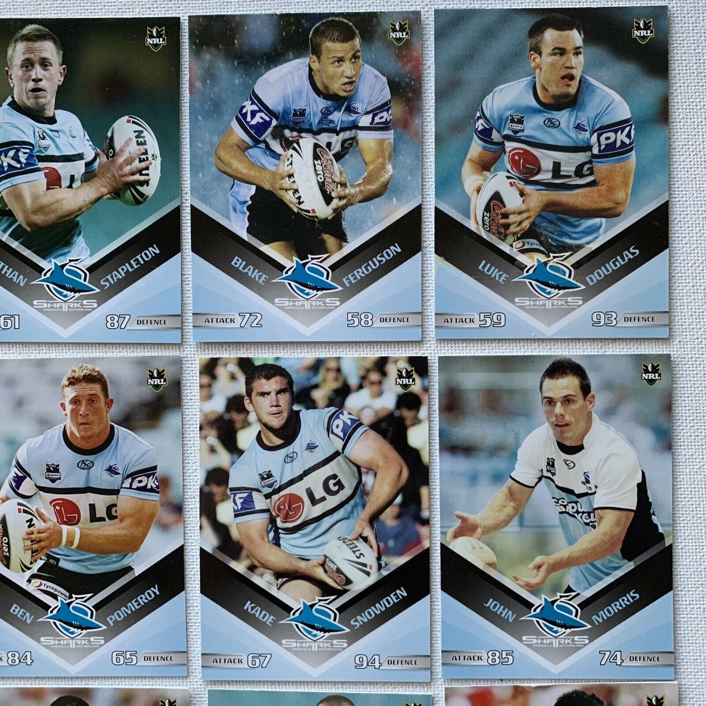 Cronulla Sharks 2010 Official NRL Collector Cards Rugby League Sports Cards