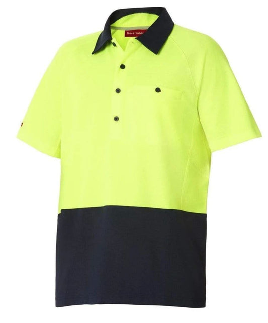 Hard Yakka High Visibility Mens Workwear Polo Shirt Size 2XL (2 x Shirts)