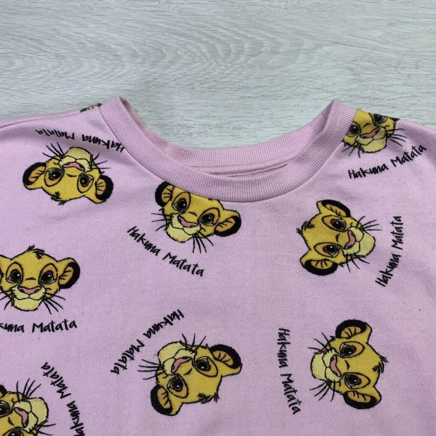 Disney Lion King Womens Oversized Cropped Jumper Size Small