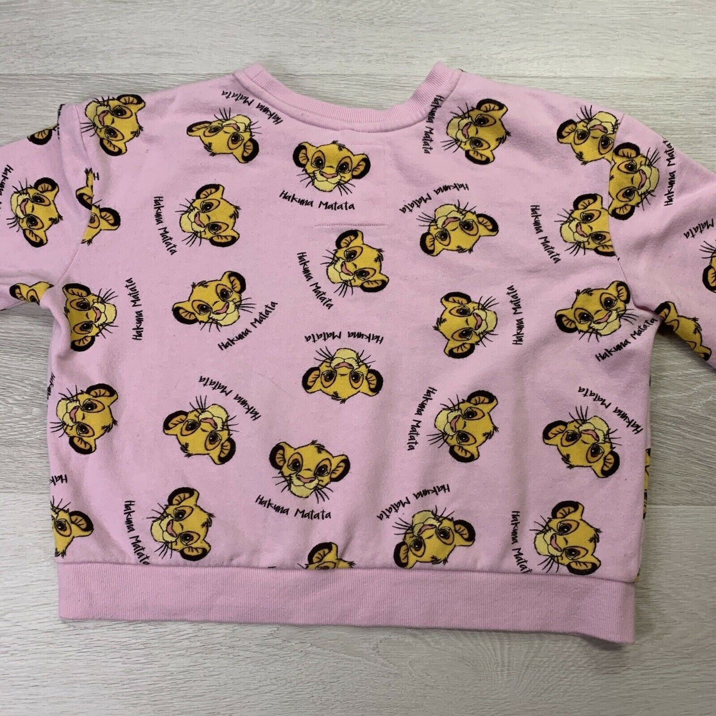 Disney Lion King Womens Oversized Cropped Jumper Size Small