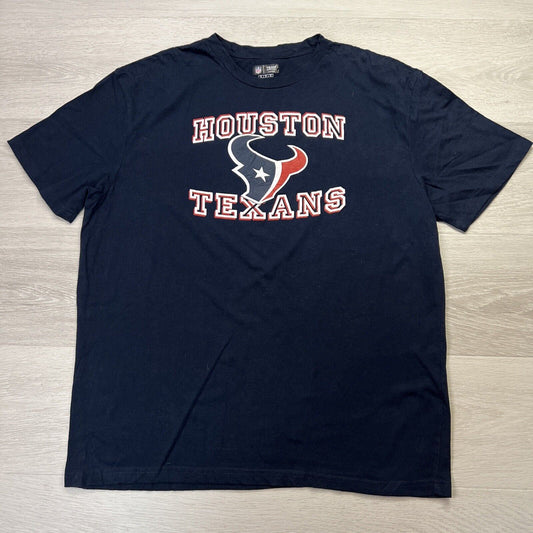 NFL Team Apparel Houston Texans Mens Navy T-Shirt Size XL