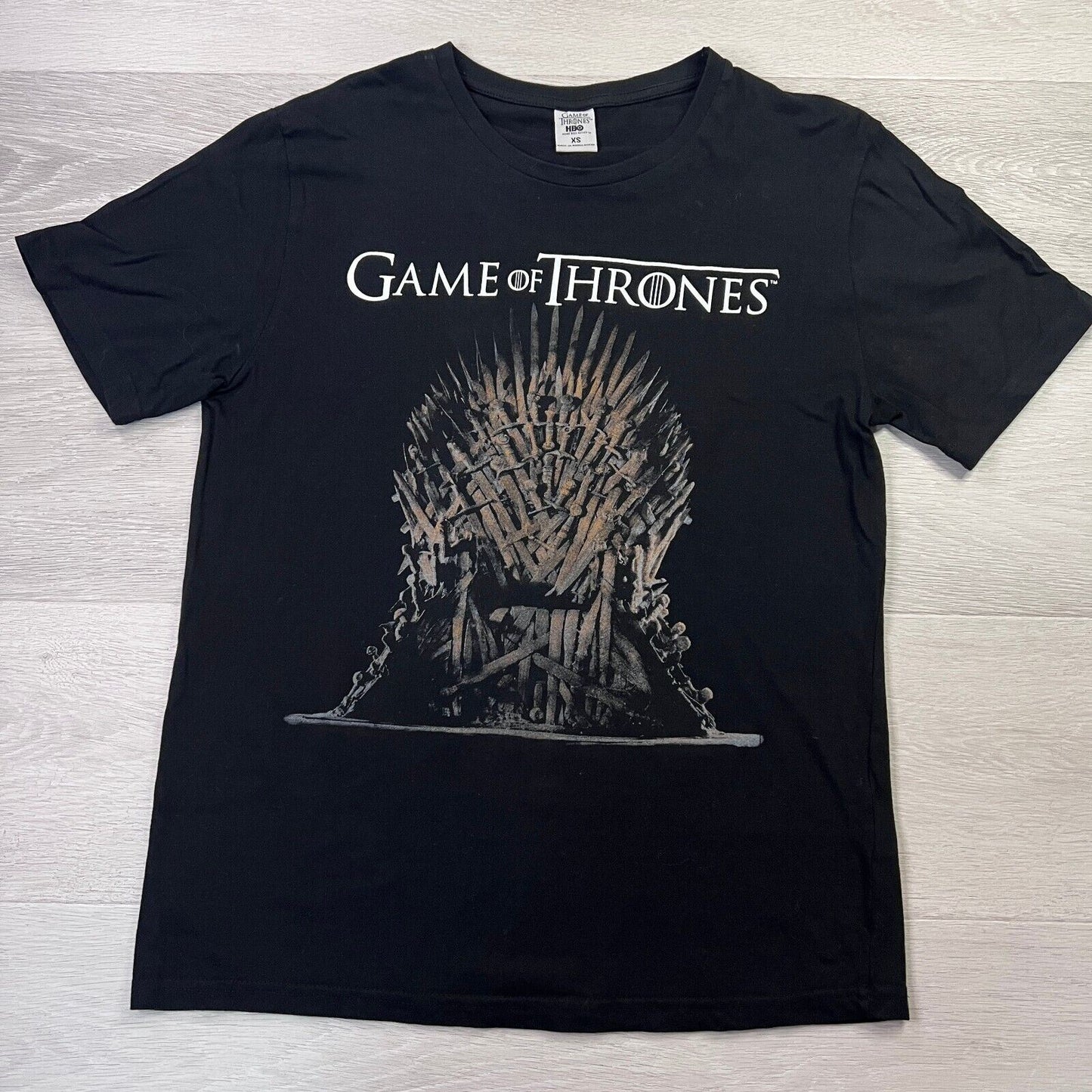 HBO Games of Thrones Mens Black T-Shirt Size XS