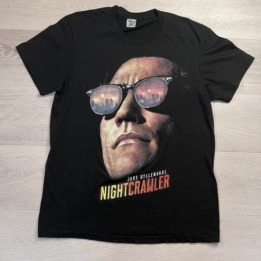 The Nightcrawler Jake Gyllenhaall Mens Black T-Shirt Size Large