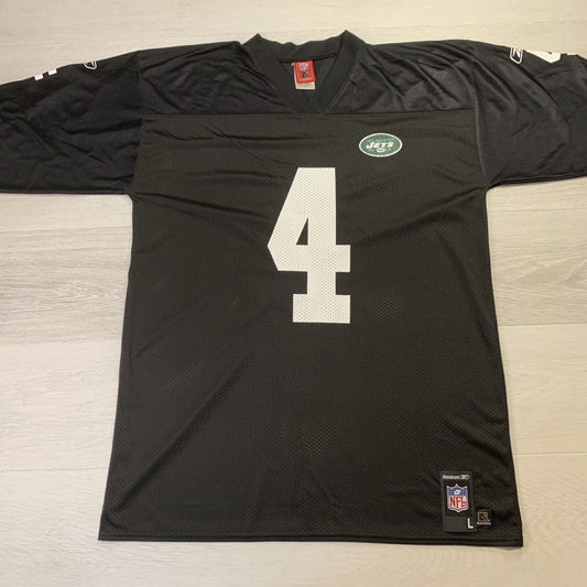 Buy the Reebok NFL Men Green Jets Favre #4 Jersey Sz. M