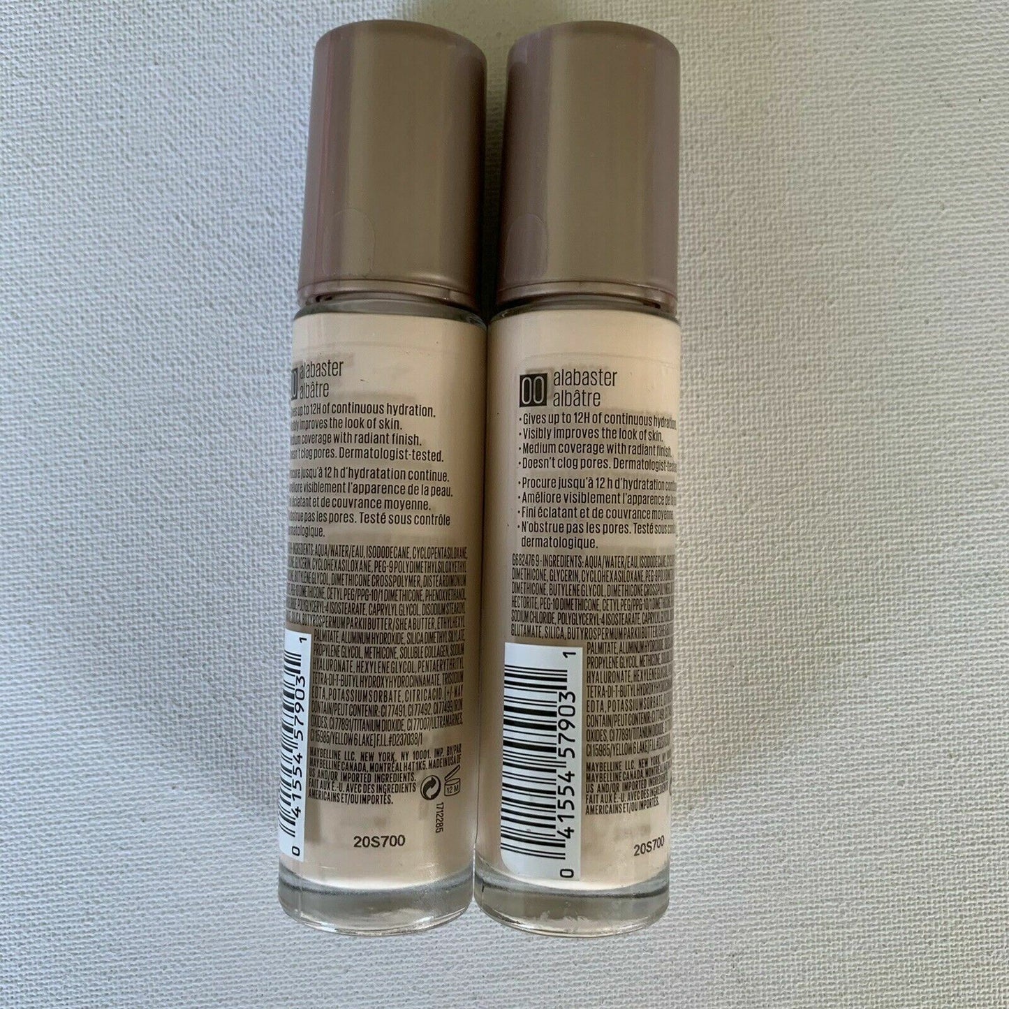 Maybelline New York Dream Radiant Liquid Foundation #00 Alabaster 30ml x 2