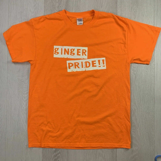 Jagermeister Mens Orange T-Shirt Size Large 'Ginger Pride'