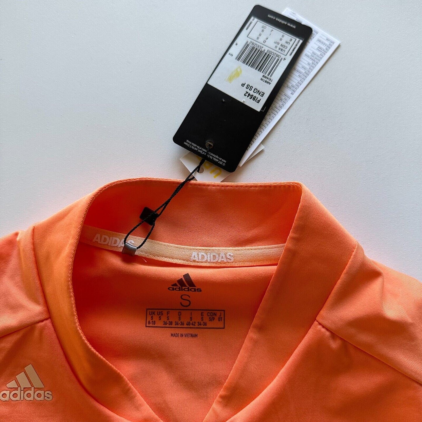 adidas Womens Orange Performance Golf Tank Top Size Small