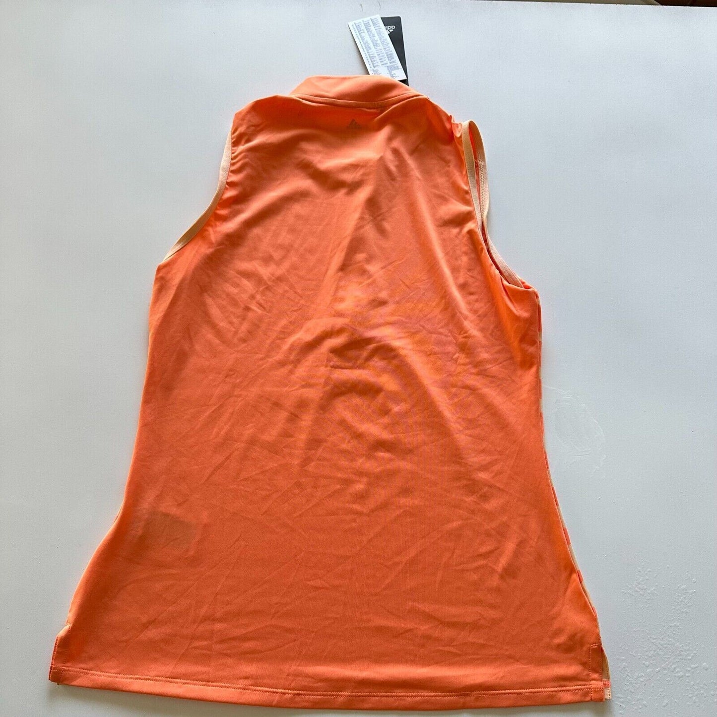 adidas Womens Orange Performance Golf Tank Top Size Small