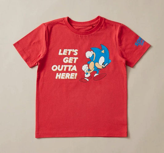 Sonic The Hedge Hog Baby T-Shirt Size 1 Years / 12 Months - Lets Get Out of Here