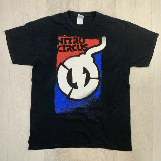 Gildan Nitro Circus Mens Black T-Shirt Size Large