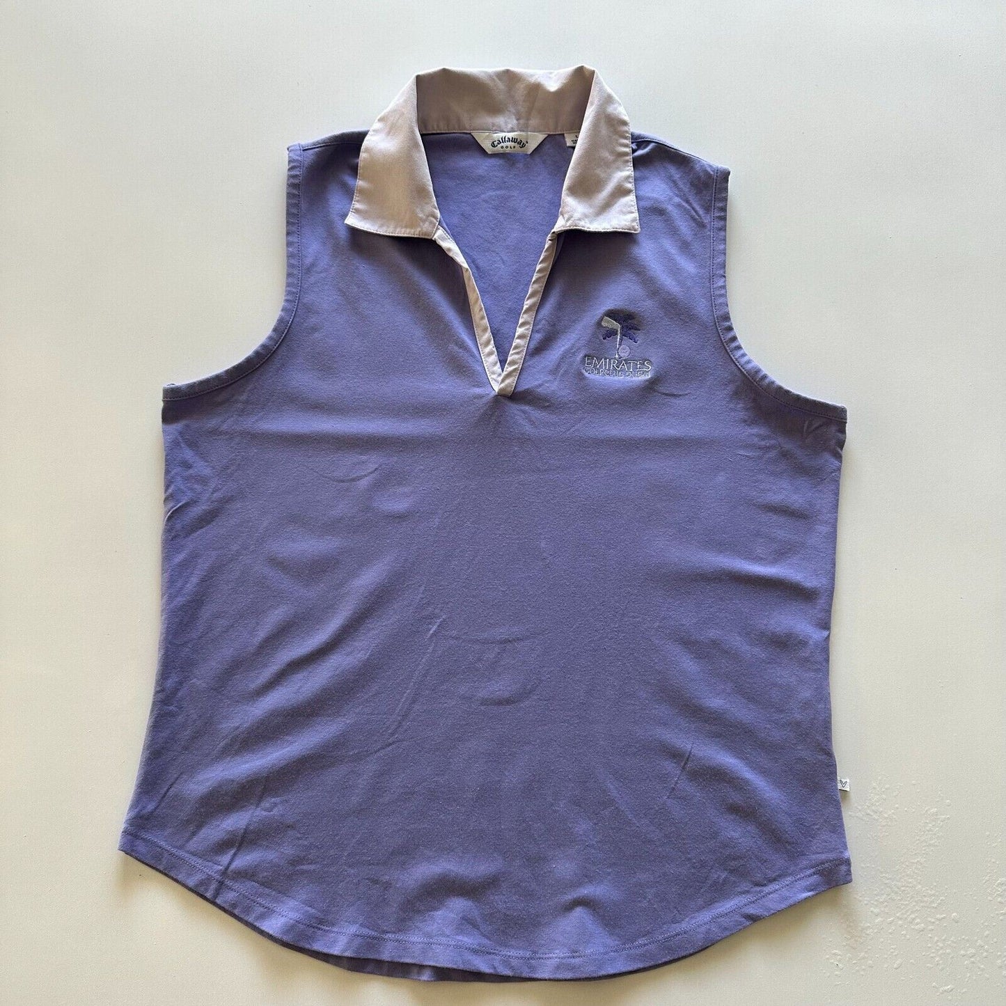 Callaway Womens Purple Sleeveless Tank Top Golf Shirt Size Large