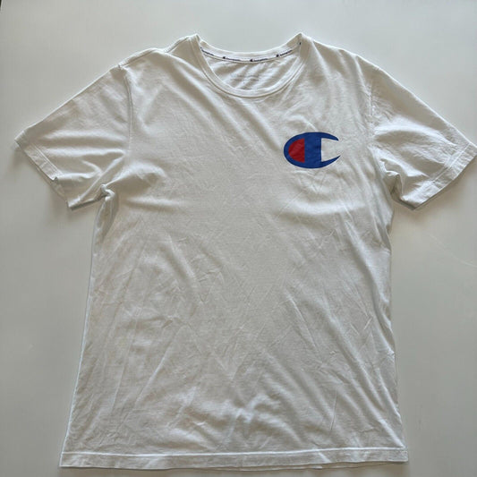 Champion Mens White T-Shirt Size Small