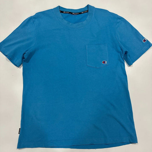 Champion Mens Blue T-Shirt Size Medium