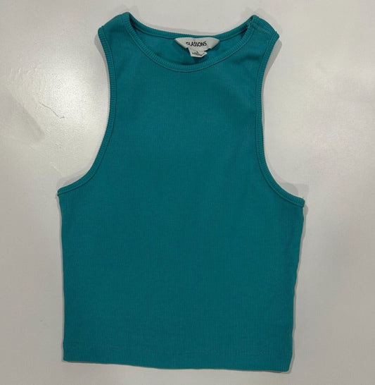 Glasson Womens Green Tanks Top Singlet Size 8