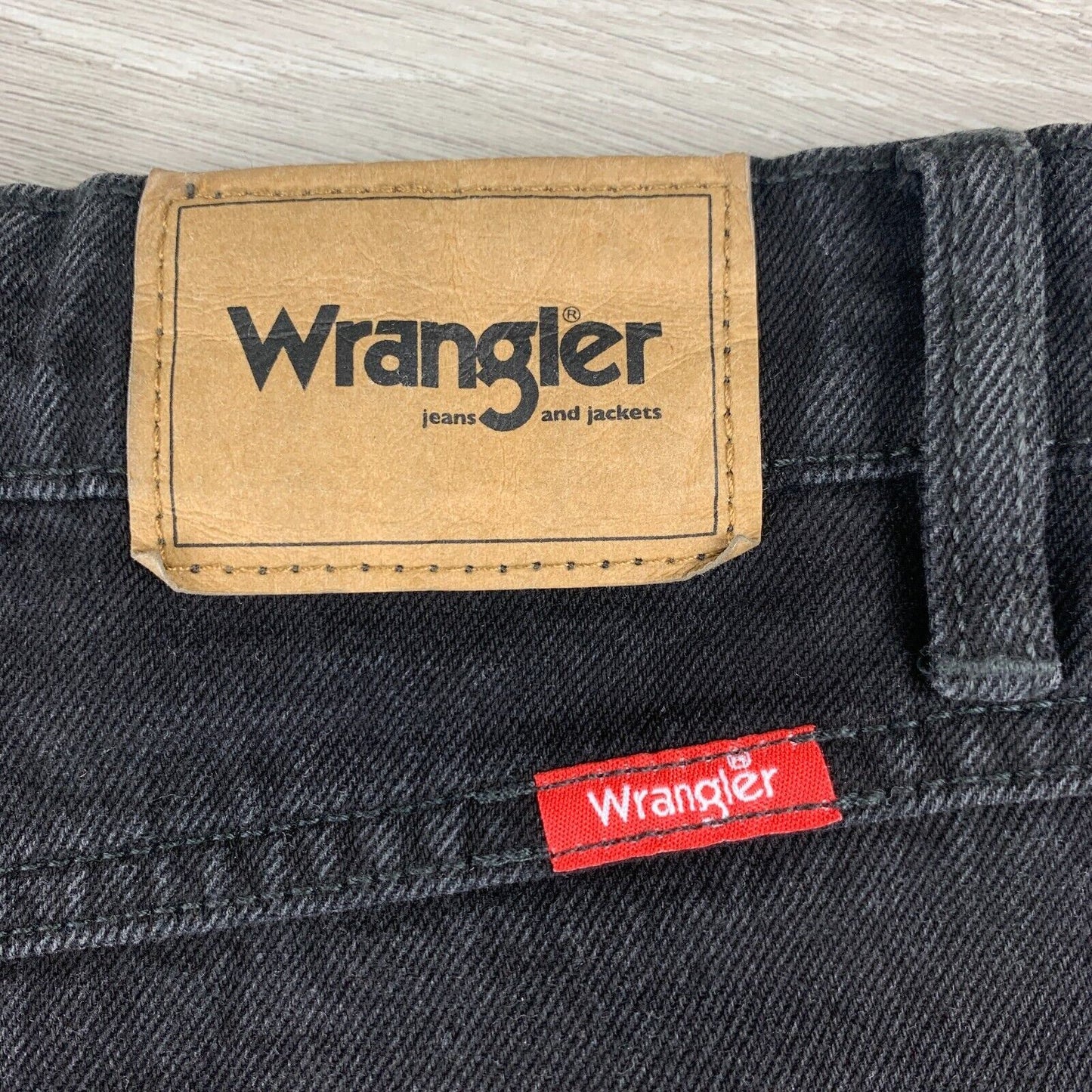 Wrangler Womens Black Denim Skirt Size 7