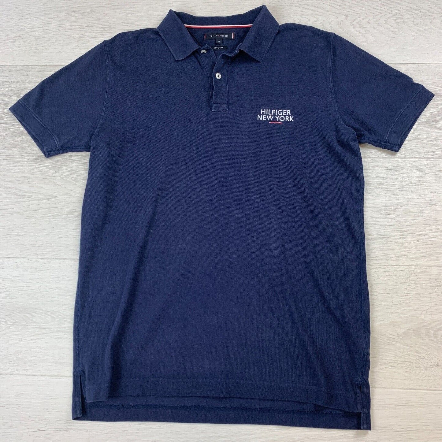 Tommy Hilfiger Mens Navy Blue Polo Shirt Size M