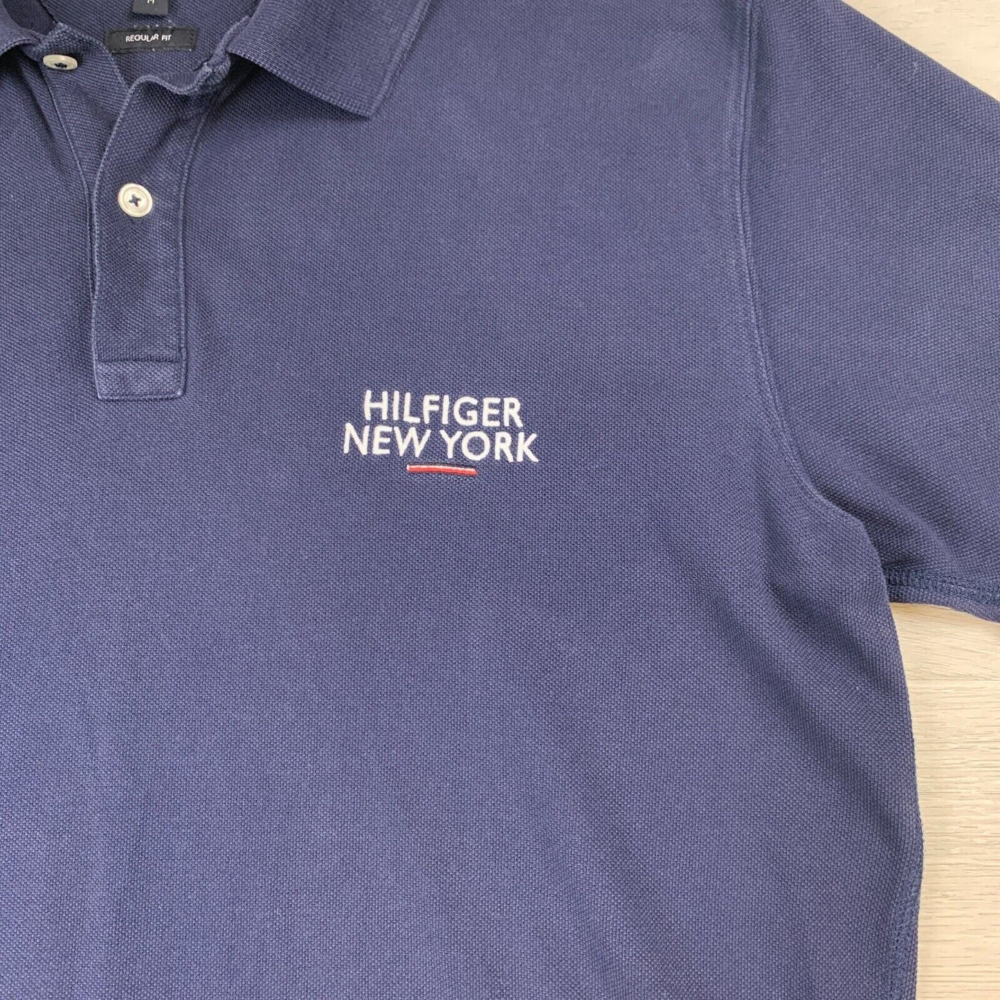 Tommy Hilfiger Mens Navy Blue Polo Shirt Size M