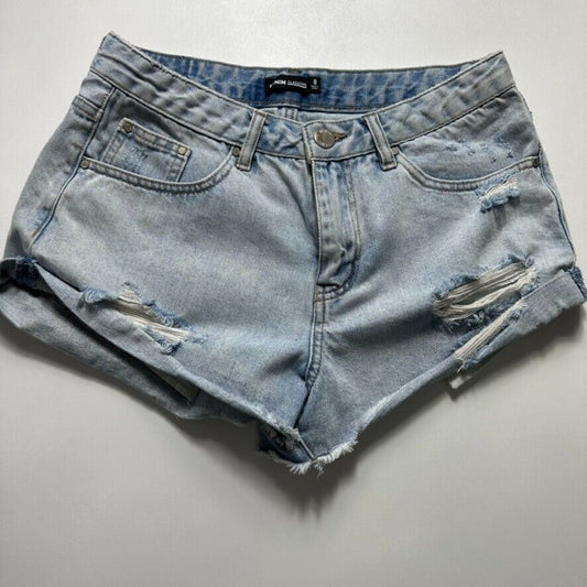 Glassons Denim Womens Blue Denim Shorts Size 8