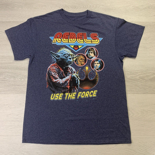 Star Wars Rebels Use the Force Mens Blue T-Shirt Medium Approx