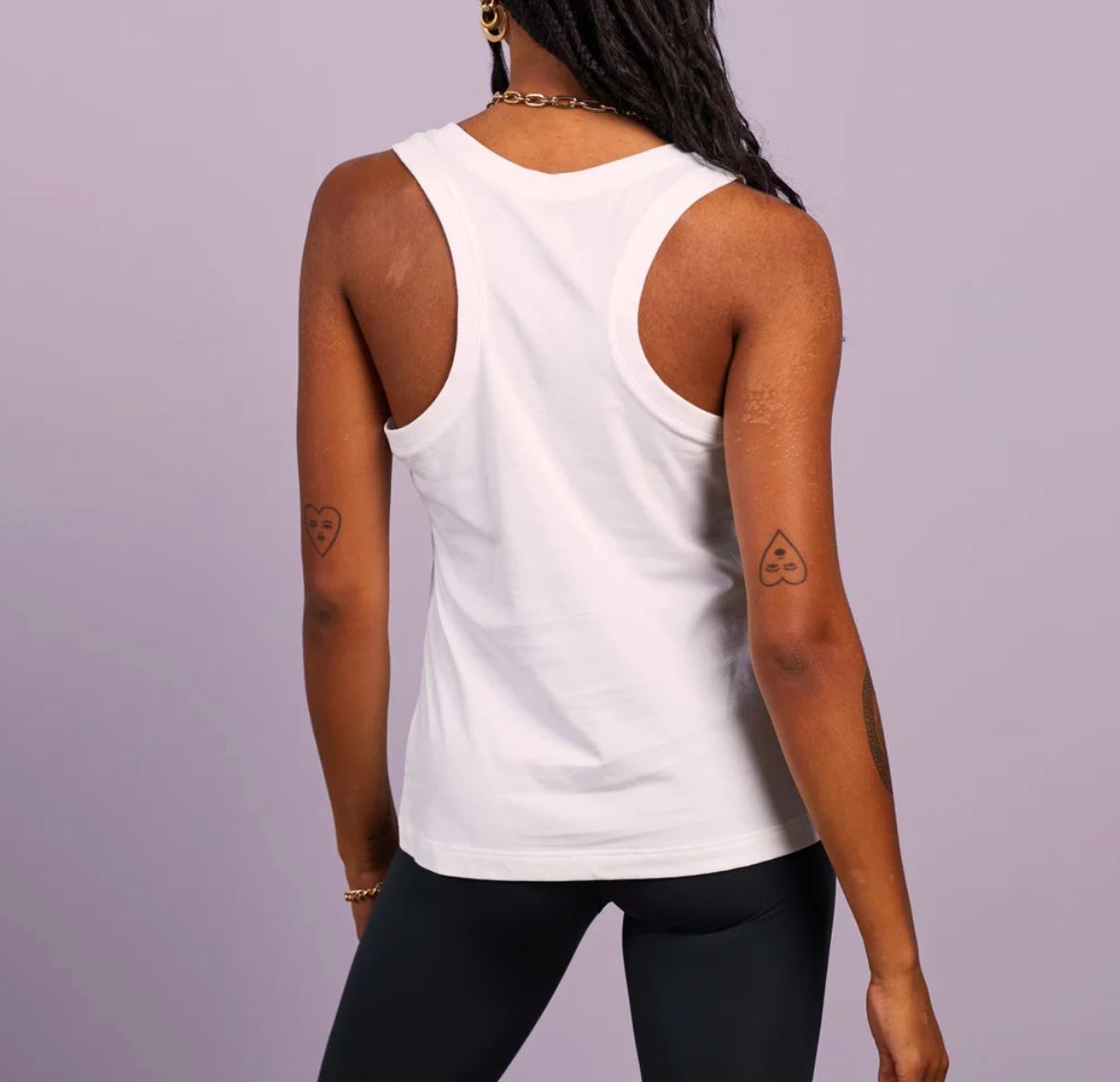 Champion Womens White 100% Cotton Workout Tank Top Size M (New)