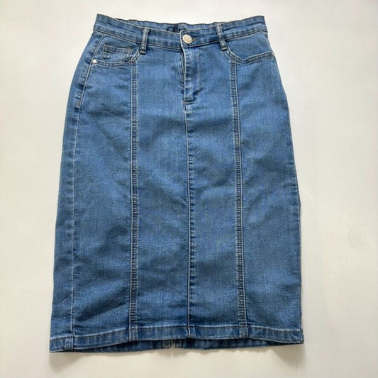 Ally Womens Denim Skirt Size 10