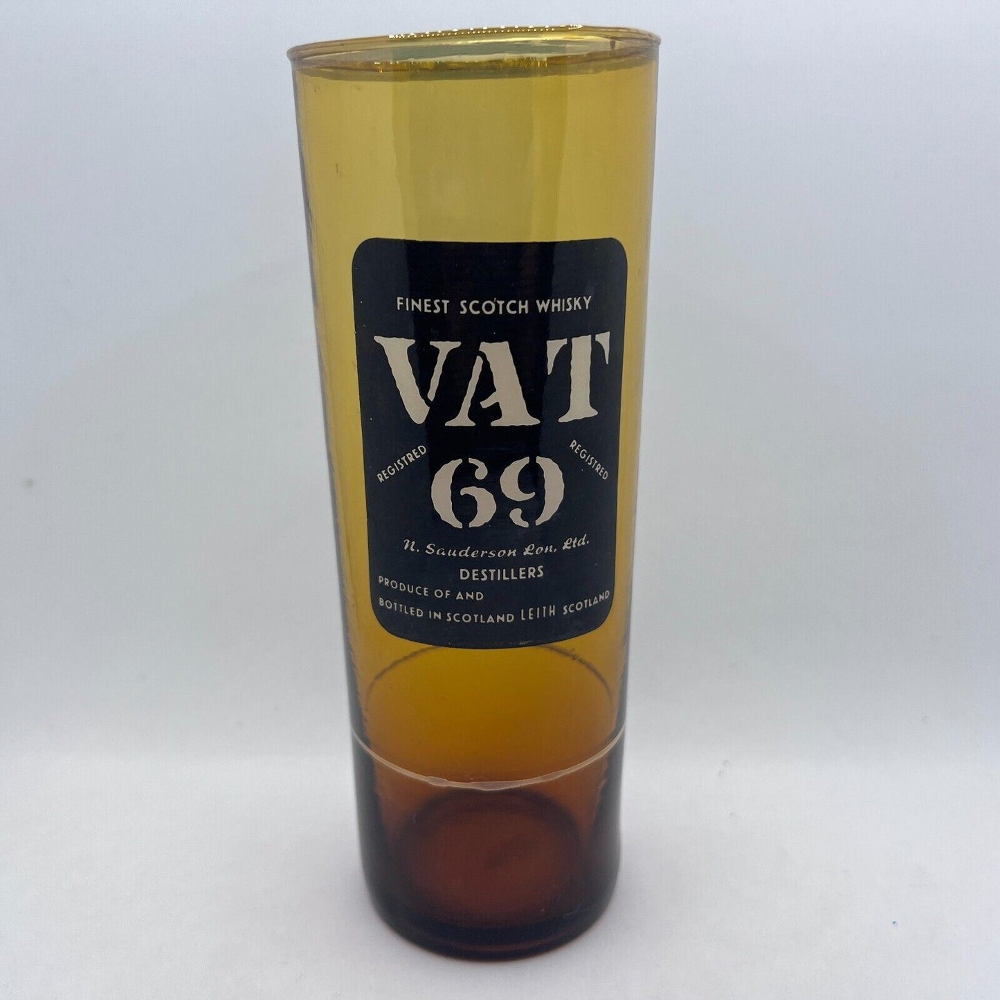 VAT 69 Finest Scotch Whisky Tall Drinking Glass