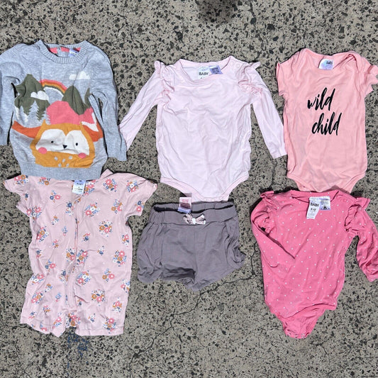 Baby Clothes Bundle for 6-12 Months (Size 0) - 6 Pieces