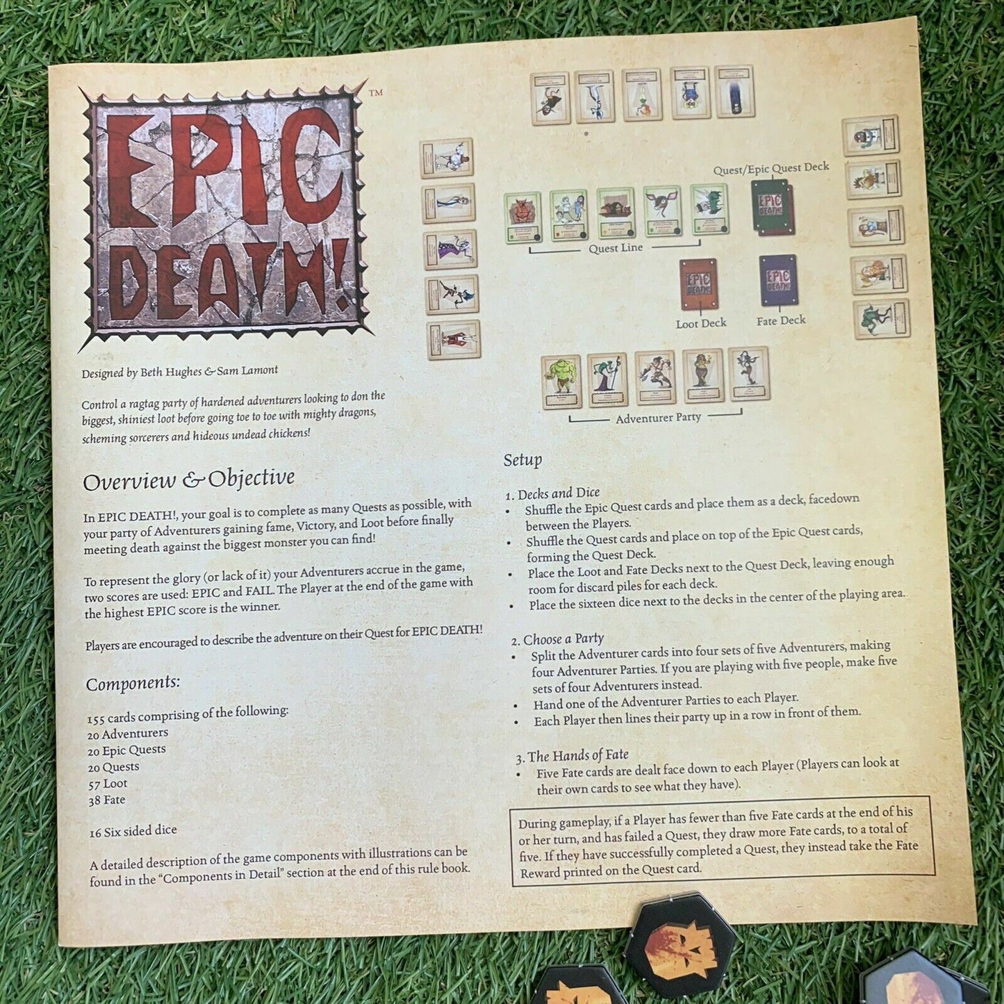 Epic Death Board Game (Complete & Condition & Complete)