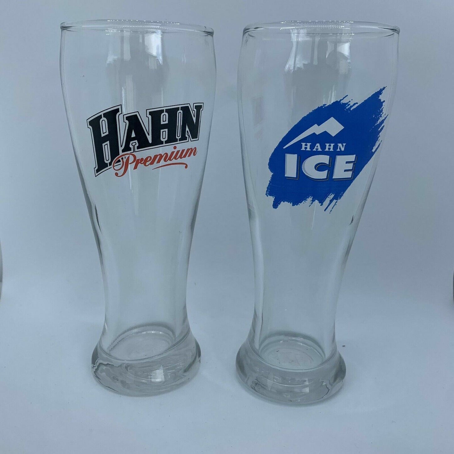 Hahn Premium & Hahn Ice 2 Beer Glasses Great for Bar or Man Cave