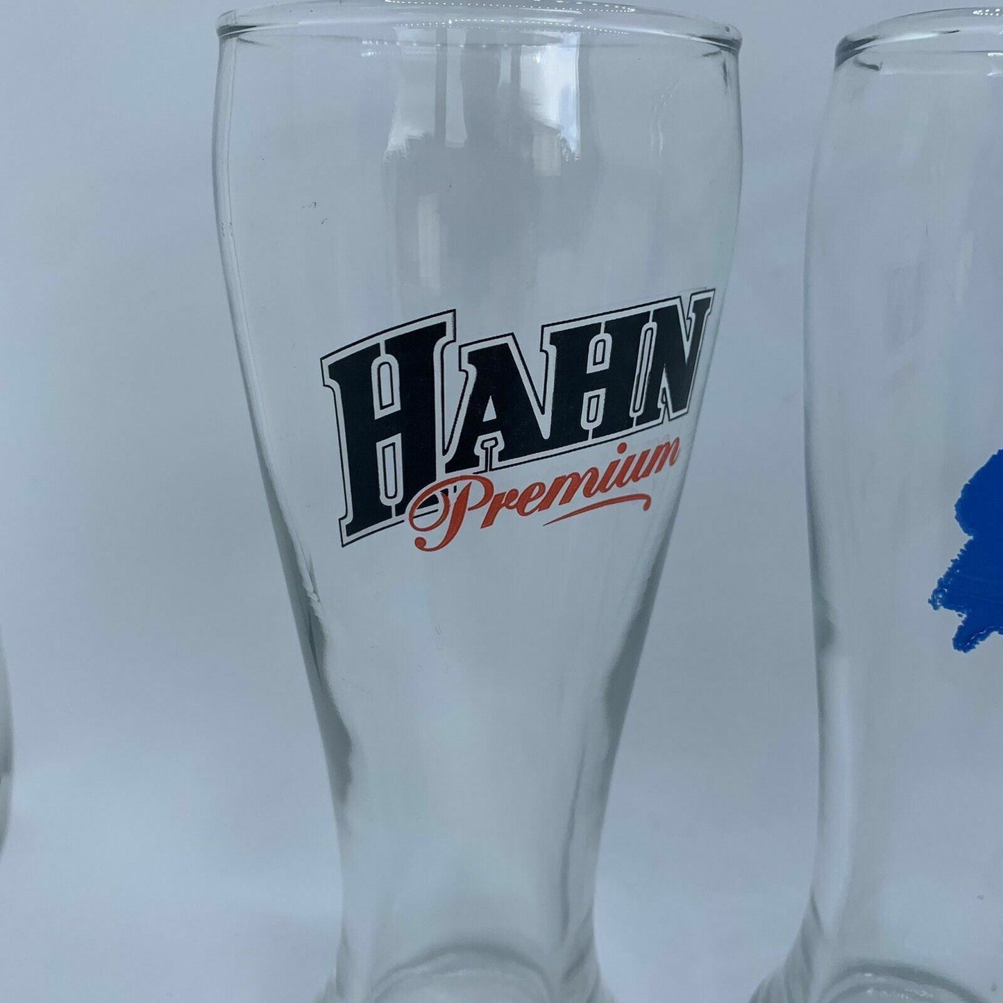 Hahn Premium & Hahn Ice 2 Beer Glasses Great for Bar or Man Cave