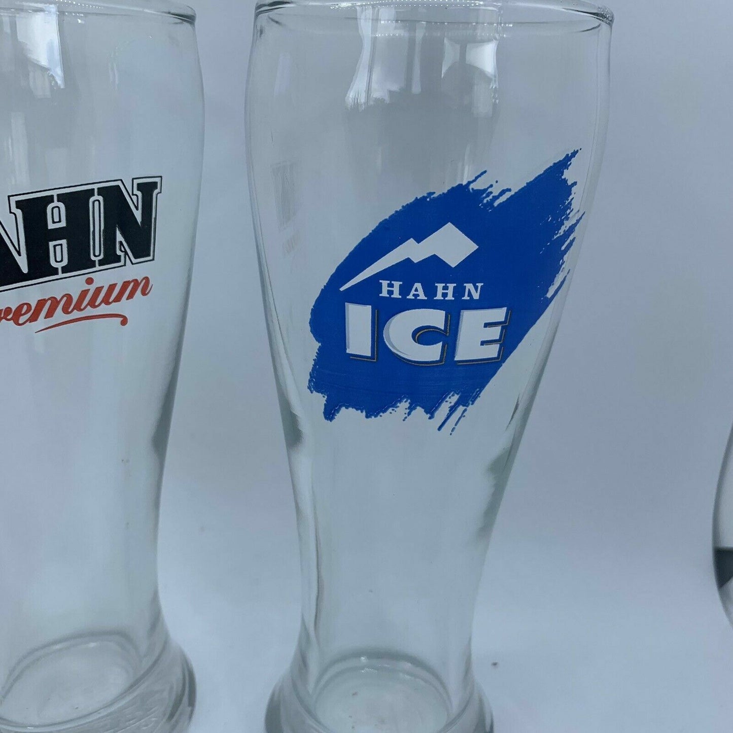 Hahn Premium & Hahn Ice 2 Beer Glasses Great for Bar or Man Cave