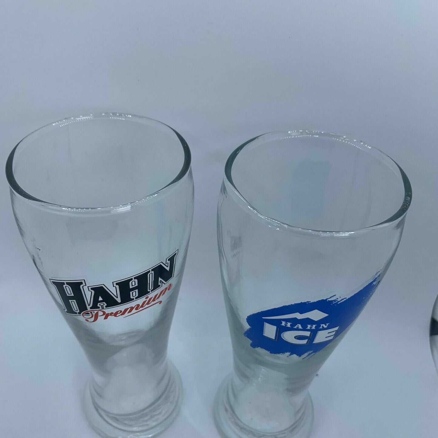 Hahn Premium & Hahn Ice 2 Beer Glasses Great for Bar or Man Cave