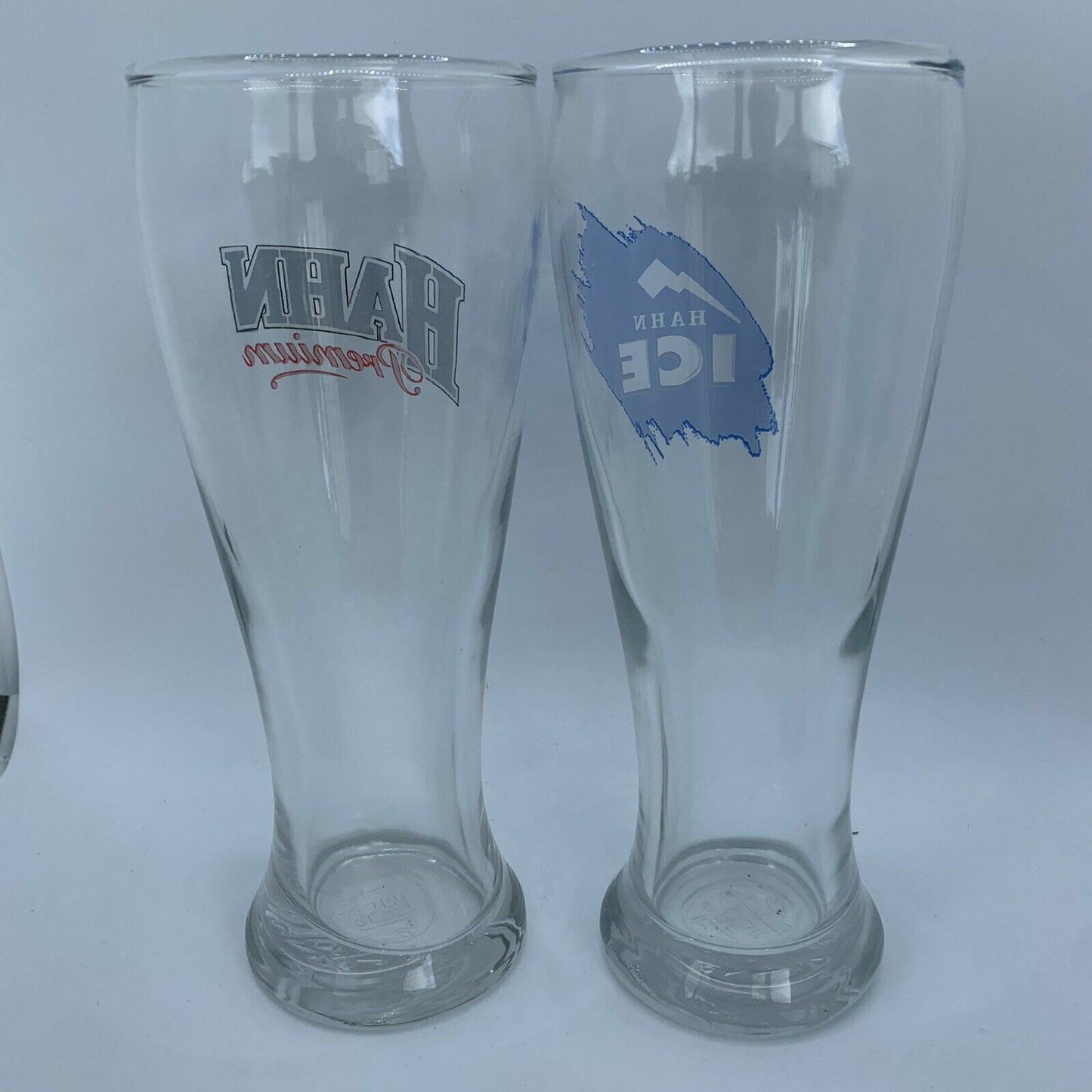 Hahn Premium & Hahn Ice 2 Beer Glasses Great for Bar or Man Cave