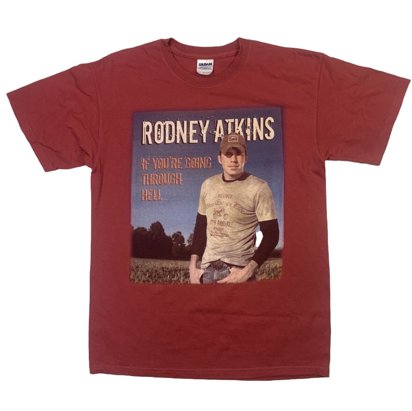 Rodney Atkins Country Music Tour 2007/08 Mens Red T-Shirt Size Medium